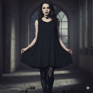 🖤 Ecoté Big Spin Sleeveless Blouse | Raw Hem | M 🕷️